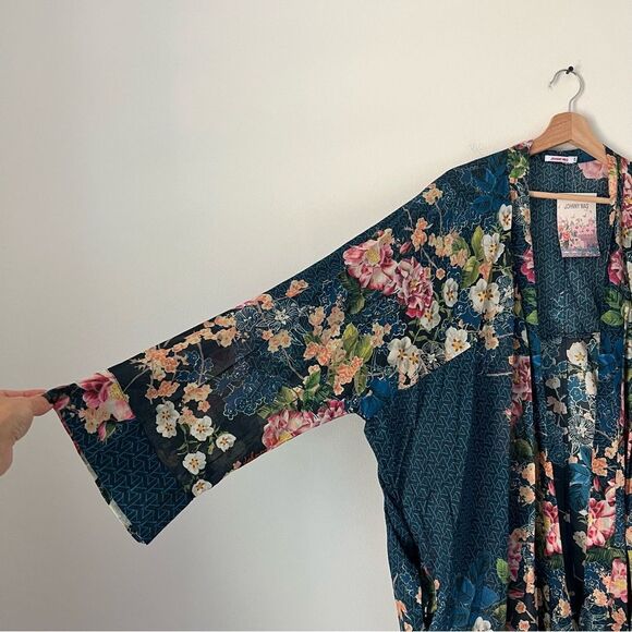 Johnny Was Cardi Timmie Print Floral Kimono Top NEW Plus Size 2X - Picture 4 of 11